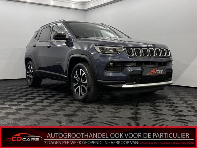 Jeep COMPASS 4xe 240 Plug-in Hybrid Electric Limited Half leder, Camera, Navi, Keyless start, Stoelverwarming, Virtual desk, Massage stoel