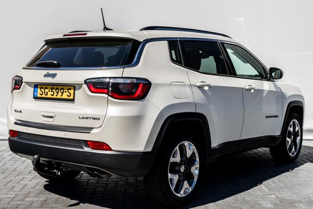 Jeep COMPASS 1.4 170 PK MultiAir Limited 4x4 AUTOMAAT RIJKLAAR | Leer zwart | PDC V/A | Trekhaak | Navigatie |