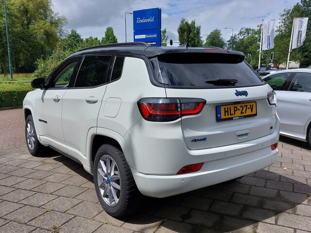 Jeep COMPASS 4xe 240 Plug-in Hybrid Electric S | Navi | Apple Carplay+Android Auto | Clima | Adap.Cruise | Keyless Entry | Pdc V+A+Camera | Stoel+Stuurwielverwarming | Rijstrook+Licht+Regensensor