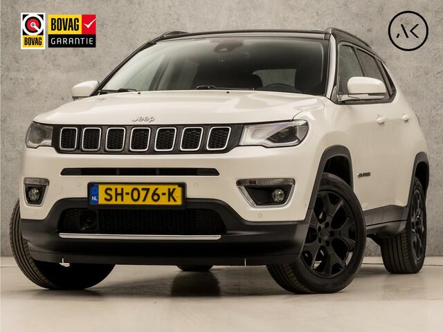 Jeep COMPASS 1.4 MultiAir Limited 4x4 170Pk Automaat (SCHUIFDAK, GROOT NAVI, APPLE CARPLAY, STUUR/STOELVERWARMING, CAMERA, LEDER, KEYLESS, SPORTSTOELEN, CRUISE, GETINT GLAS, NIEUWE APK, NIEUWSTAAT)