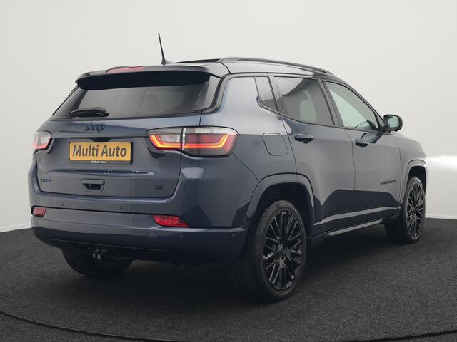 Jeep COMPASS 4xe 240 Electric S Plug In Hybrid 240pk Dealer O.H PHEV | Panodak | Adaptive Cruise | 360 Camera | Lederen Sportstoelen Verwarmd | Alpine Sound | Apple Carplay | Stuur Verwarmd | Keyless | Virtual | Navigatie | DAB |