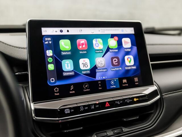 Jeep COMPASS 4xe 240 Plug-in Hybrid Electric S Black Sport 240Pk Automaat (VIRTUAL COCKPIT, APPLE CARPLAY, GROOT NAVI, LEDER, MEMORY SEATS, STUUR/STOELVERWARMING, ADAPTIVE CRUISE, CAMERA, GETINT GLAS, NIEUWE APK, NIEUWSTAAT)