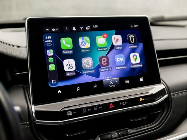 Jeep COMPASS 4xe 190 Plug-in Hybrid Electric Night Eagle Automaat (APPLE CARPLAY, GROOT NAVI, LEDER, ADAPTIVE CRUISE, SPORTSTOELEN, GETINT GLAS, KEYLESS, NIEUWSTAAT)