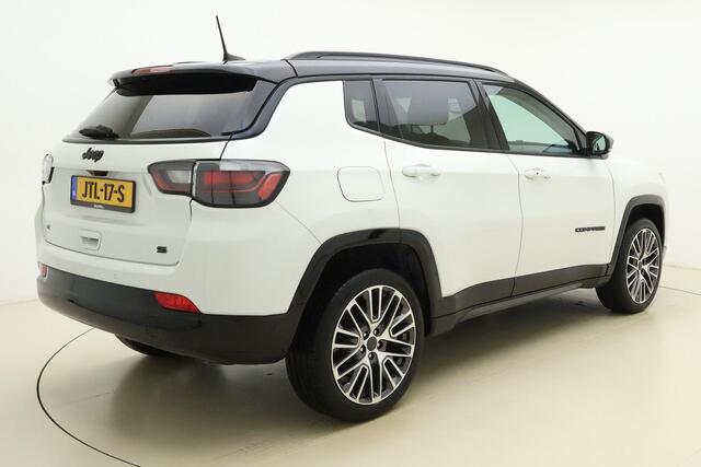 Jeep COMPASS 1.5T e-Hybrid S Automaat | Lederen bekleding | Keyless | Zwart dak | Stoelverwarming & stoelventilatie | Camera | Lichtmetalen velgen