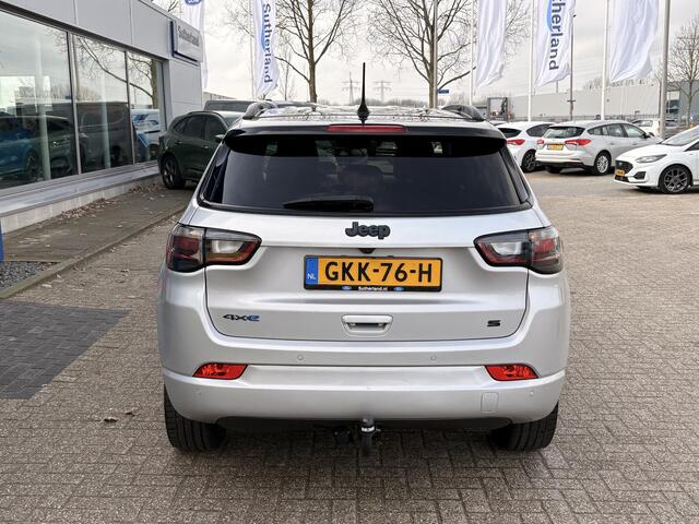 Jeep COMPASS 4xe 240 Plug-in Hybrid Electric Trailhawk Afneembare trekhaak | Achteruitrij camera | Leder bekleding |