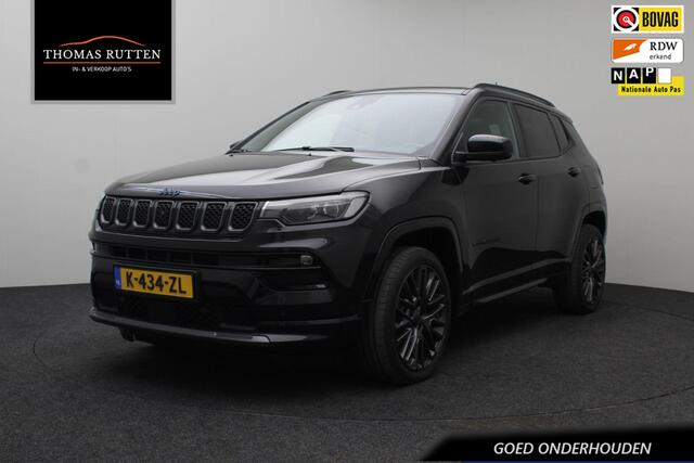 Jeep COMPASS 4xe 240 Plug-in Hybrid Electric S 2021 | Navigatie | Carplay | DAB Radio | Cruise Control | Stoel Verwarm & Verkoeling | Panoramadak | Onderhoudshistorie | Achteruitrij Camera | Nationale Autopas