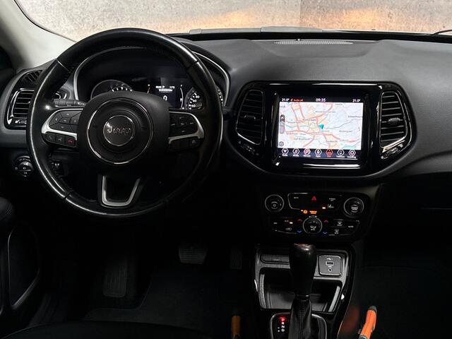 Jeep COMPASS 1.3T Night Eagle Sport 150Pk Automaat (APPLE CARPLAY, ZWART DAK, GROOT NAVI, CAMERA, GETINT GLAS, LEDER, SPORTSTOELEN, LM VELGEN, ELEK PAKKET, NIEUWSTAAT)