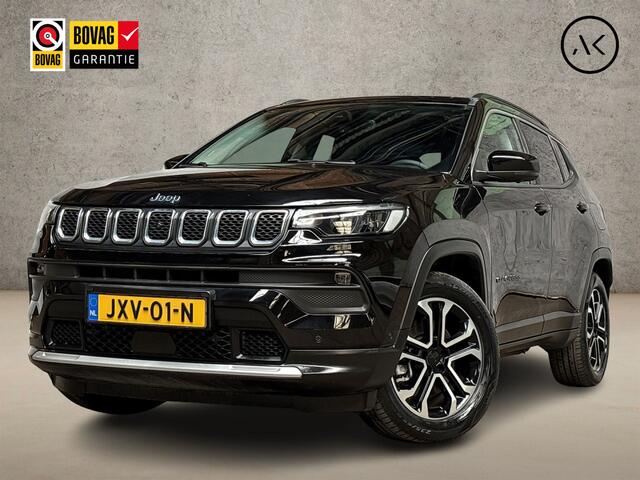 Jeep COMPASS 4xe 190 Plug-in Hybrid Electric Night Eagle 190Pk Automaat (VIRTUAL COCKPIT, APPLE CARPLAY, GROOT NAVI, KEYLESS, CAMERA, LEDER, SPORTSTOELEN, ADAPTIVE CRUISE, GETINT GLAS, NIEUWSTAAT)