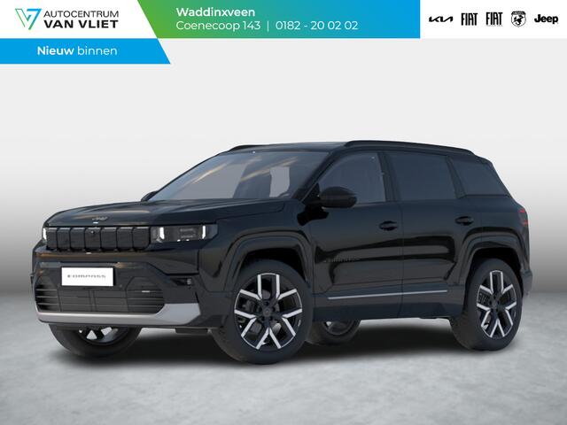 Jeep COMPASS First Edition 74 kWh | Adapt. Cruise | Camera | Carplay | 20" | Elektr. A-Klep | Navi | Winter Pack | Schuif/Kanteldak | Premium Pack | Conv. Pack | Warmtepomp