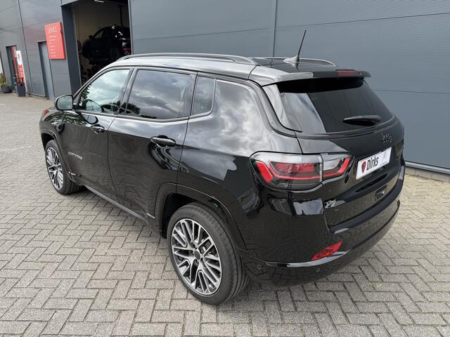 Jeep COMPASS 1.5T e-Hybrid Summit (Leder incl verwarming/koeling/geheugen - Elektrische Klep - Adaptieve Cruise Controle - LED - Keyless Entry - 360gr Camera - Navigatie - Apple Carplay)