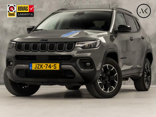 Jeep COMPASS 4xe 240 Plug-in Hybrid Electric Trailhawk 240Pk Automaat (PANORAMADAK, NARDO GREY, VIRTUAL COCKPIT, APPLE CARPLAY, CAMERA, LEDER, ADAPTIVE CRUISE, GETINT GLAS, NIEUWSTAAT)