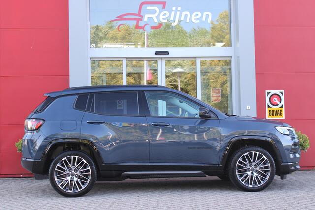 Jeep COMPASS 4xe 240PK Plug-in Hybrid ELECTRIC SUMMIT | LEDEREN BEKLEDING | STOEL VENTILATIE | STOEL/STUUR/ VERWARMING | VOORSTOELEN ELEKTRISCH VERSTELBAAR MET GEHEUGEN FUNCTIE OP DE BESTUURDERSSTOEL | ELEKTRISCH BEDIENBARE ACHTERKLEP | NAVIGATIE | DRAADLOZE APPLE CAR