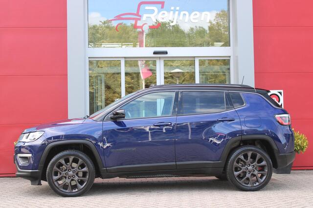 Jeep COMPASS 4xe 240PK Plug-in Hybrid ELECTRIC S | AFNEEMBARE TREKHAAK | PANORAMA SCHUIF/KANTEL DAK | DAB+ RADIO | NAVIGATIE | ELEKTRISCH BEDIENBARE VOORSTOELEN MET GEHEUGENFUNCTIE OP DE BESTUURDERSSTOEL | STOEL/STUUR VERWARMING | STOEL VENTILATIE | CRUISE CONTROL | D