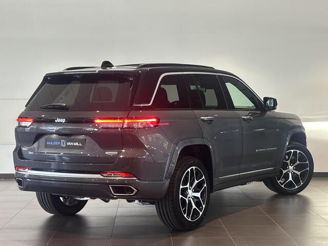 Jeep GRAND CHEROKEE Summit Reserve 4xe 380pk | LEDER | SCHUIF/KANTELDAK | MASSAGE | STOELVERW. + KOELING | 360 CAMERA
