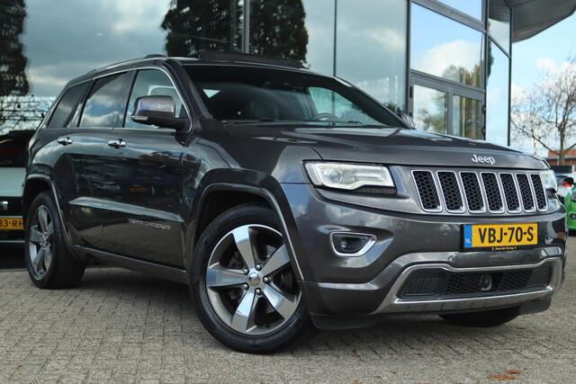 Jeep GRAND CHEROKEE 3.0 CRD AUT. LIMITED 4X4 GRIJS KENTEKEN *MARGE* | PANO | TREKHAAK | LEDER | NAVI | KEY-LESS | ACC | CAMERA
