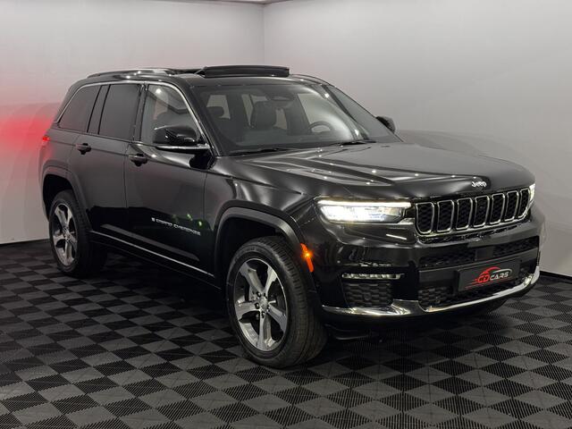 Jeep GRAND CHEROKEE 2.0 Limited 4xe 380PK Pano, Leder, Camera, Stoelverwarming, Alpine gleluidsysteem, Elektrische achterklep, Keyless start, 3 jaar garantie
