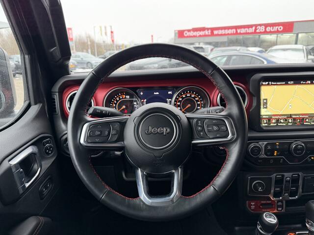 Jeep Gladiator JEEP RUBICON 3.6L V6 5 Zitplaatsen Trekhaak Tonneau cover Carplay Leder LED