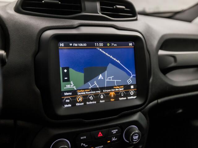 Jeep RENEGADE 1.0T Limited (PANORAMADAK, APPLE CARPLAY, GROOT NAVI, STUUR/STOELVERWARMING, GETINT GLAS, LEDEREN SPORTSTOELEN, ADAPTIVE CRUISE, KEYLESS, NIEUWE APK, NIEUWSTAAT)