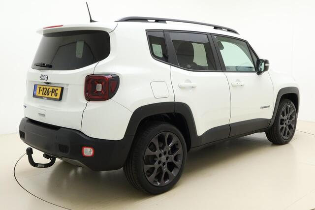 Jeep RENEGADE 4xe 190 Plug-in Hybrid Electric Limited Automaat | Navigatie | Trekhaak | Lederen bekleding | Stoel & Stuurverwarming | Keyless | Dakrails | Getint glas