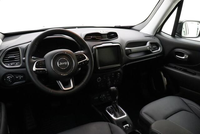 Jeep RENEGADE 4xe 190 Plug-in Hybrid Electric Limited Automaat | Navigatie | Trekhaak | Lederen bekleding | Stoel & Stuurverwarming | Keyless | Dakrails | Getint glas