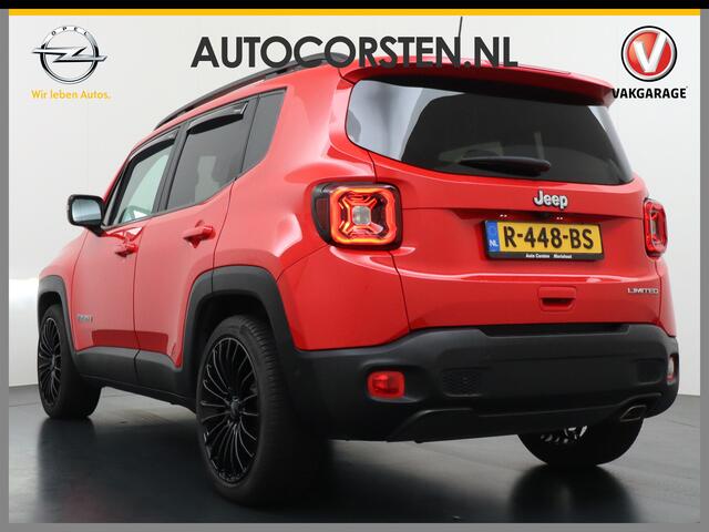 Jeep RENEGADE T120pk Navi Camera Apple Carplay Android Auto Achteruitrij-Assist Dodehoek-detectie Park-Assist PDC-A+V 19" DAB U-Connect Live 8,4" Keyless Pdc 80th Anniversary Regen-Lichtsensor Led Blindspot monitoring Lane Assist Dim.Binnenspiegel Lmv Privacy Glas Blue
