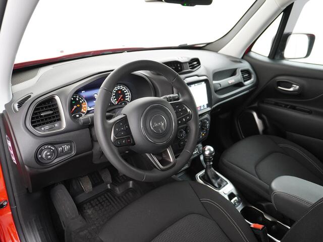 Jeep RENEGADE T120pk Navi Camera Apple Carplay Android Auto Achteruitrij-Assist Dodehoek-detectie Park-Assist PDC-A+V 19" DAB U-Connect Live 8,4" Keyless Pdc 80th Anniversary Regen-Lichtsensor Led Blindspot monitoring Lane Assist Dim.Binnenspiegel Lmv Privacy Glas Blue
