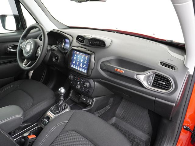 Jeep RENEGADE T120pk Navi Camera Apple Carplay Android Auto Achteruitrij-Assist Dodehoek-detectie Park-Assist PDC-A+V 19" DAB U-Connect Live 8,4" Keyless Pdc 80th Anniversary Regen-Lichtsensor Led Blindspot monitoring Lane Assist Dim.Binnenspiegel Lmv Privacy Glas Blue