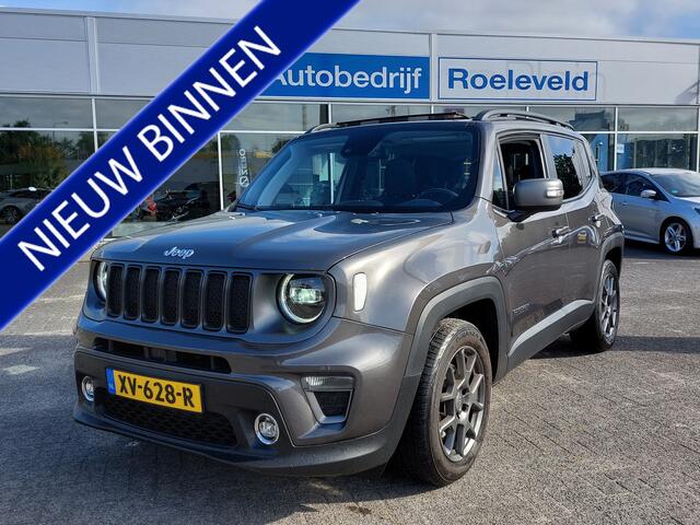 Jeep RENEGADE 1.3T 150pk Automaat Freedom | Navi | Apple Carplay+Android Auto | Clima | Adap.Cruise | Panorama Schuifdak | Lederen Bekleding | Keyless Entry | Dodehoek+Rijstrooksensor | Pdc+Camera | 17''lm
