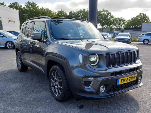 Jeep RENEGADE 1.3T 150pk Automaat Freedom | Navi | Apple Carplay+Android Auto | Clima | Adap.Cruise | Panorama Schuifdak | Lederen Bekleding | Keyless Entry | Dodehoek+Rijstrooksensor | Pdc+Camera | 17''lm