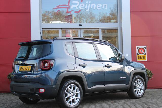 Jeep RENEGADE 1.5T 130PK e-Hybrid ALTITUDE | DRAADLOZE APPLE CARPLAY/ANDROID AUTO | PANORAMISCH SCHUIF/KANTEL DAK | FULL LED KOPLAMPEN | DODEHOEK DETECTIE | ADAPTIVE CRUISE CONTROL | LICHTMETALEN VELGEN 17" | ACHTERUITRIJ CAMERA | DAB+ RADIO | NAVIGATIE | PARKEERSENSOR