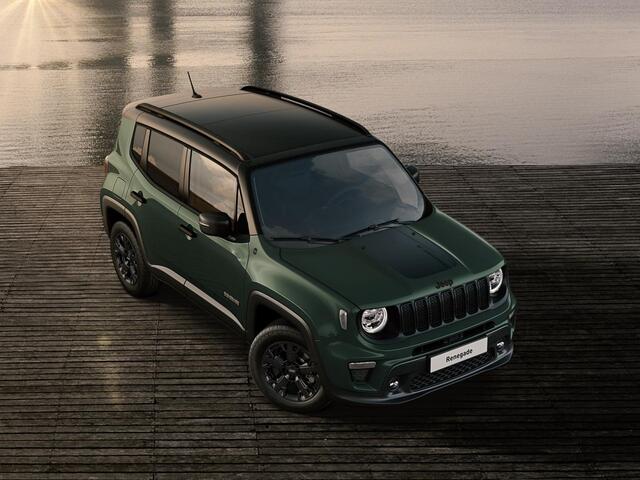 Jeep RENEGADE 4xe 240 Plug-in Hybrid Electric The North Star | Schuif/Kanteldak | Winter Pack | Techno Green
