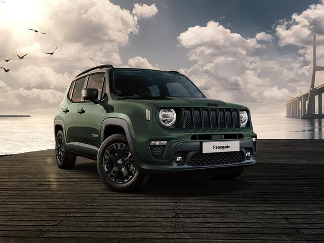 Jeep RENEGADE 4xe 240 Plug-in Hybrid Electric The North Star | Schuif/Kanteldak | Winter Pack | Techno Green