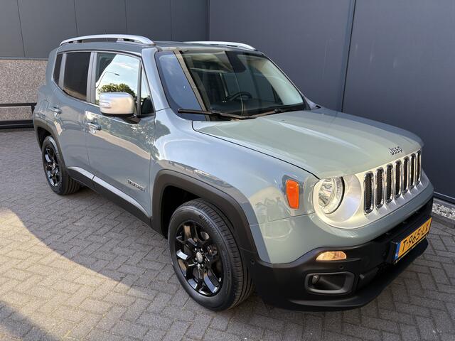 Jeep RENEGADE 1.4 MultiAir Limited Airco - Cruise control - Parkeersensoren - Dakrails - Navigatie - Stuur multifunctioneel - Lederen bekleding - Licht metalen velgen 17 inch - Mistlampen - Start/stop systeem - Elektrische ram
