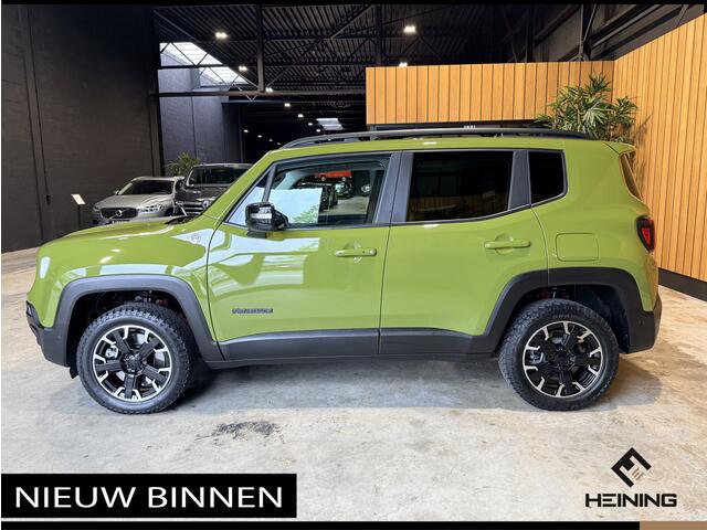 Jeep RENEGADE 4xe 240 PK Plug-in Hybrid Electric Trailhawk. Leer. Panoramadak. Trekhaak. 1 eigenaar 47000 km.