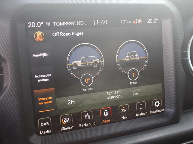 Jeep WRANGLER Unlimited 2.0T Sahara | Grijs kenteken | Stoel-/Stuurverwarming | Navi | Adapt. Cruise | Clima | Camera | Leder | Keyless | 20" Velgen