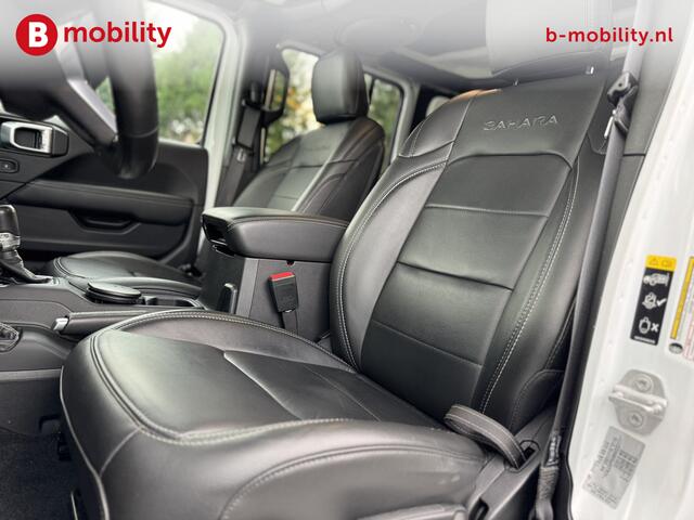 Jeep WRANGLER Unlimited 4xe 380PK Sahara 4X4 Hybride Trekhaak 1.587kg | Leer | Achteruitrijcamera | Adaptive Cruise Control | Apple CarPlay | Stuur/Stoelverwarming