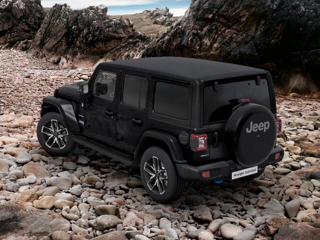 Jeep WRANGLER Unlimited 4xe 380 Sahara | MY25 | Sky One-Touch Power Soft Top | 20" met M+S banden | Geel kenteken !
