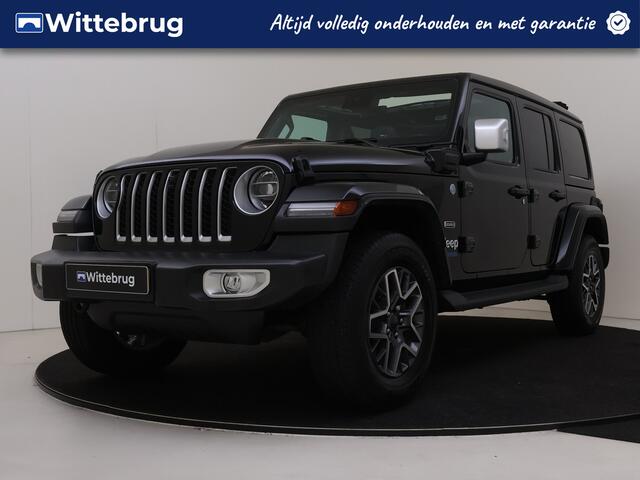 Jeep WRANGLER Unlimited 4xe 380PK Sahara Leder Interieur | 4 X 4 | Trekhaak | Parkeerhulp | Cabrio soft top