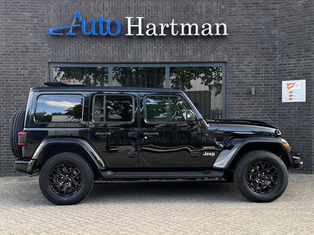 Jeep WRANGLER Unlimited 4xe 380 Sahara Sky-one Cabrio|Stuurverwarming|ACC|BlackEdition
