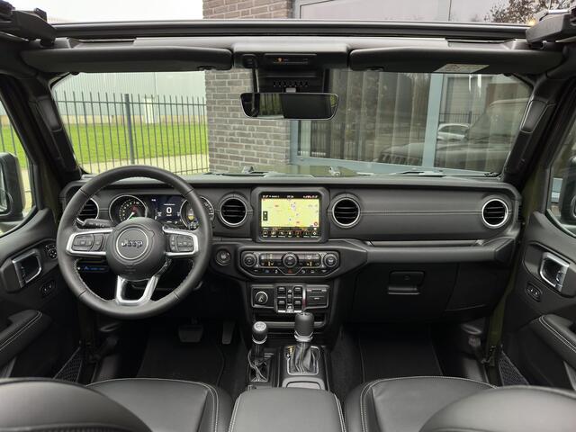 Jeep WRANGLER Unlimited 4xe 380 Sahara Sky-one Cabrio|Stuurverwarming|ACC|BlackEdition