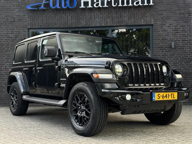 Jeep WRANGLER Unlimited 4xe 380 Sahara Sky-one Cabrio|Stuurverwarming|ACC|BlackEdition