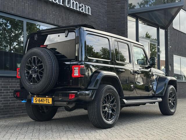Jeep WRANGLER Unlimited 4xe 380 Sahara Sky-one Cabrio|Stuurverwarming|ACC|BlackEdition
