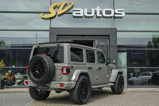 Jeep WRANGLER BRUTE Richmond 380pk 4xe Hybrid Diamond leder Navigatie NLauto Stuur+stoelverwarming Clima Cruise 20" LMV CUSTOM!!