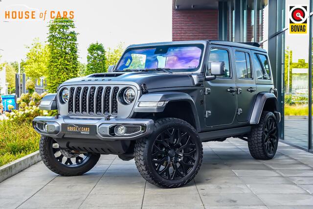 Jeep WRANGLER Unlimited BRUTE Richmond BRUTE Richmond 4x e 380 Sahara |sky view|elek. treeplanken|vintage leather|performance seats|performance uitlaat|individual satin matt|performance pack|parkeercamera|22" lichtmetalen velgen|