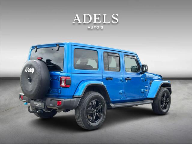 Jeep WRANGLER Unlimited 4xe 380 Sahara Trekhaak ACC Leer Camera Treeplanken