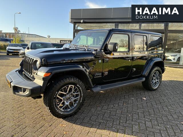 Jeep WRANGLER Unlimited Plug-in Hybrid 4xe 380 80th Anniversary | Front & rear camera | Adaptieve cruise control | Stoel & stuurverwarming | Lederen interieur | Navigatie | Climate control