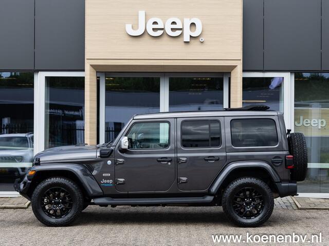 Jeep WRANGLER 4xe 380pk Auto. 4x4 Overland MY SKY / LEER / ADAPT. CRUISE / CLIMA