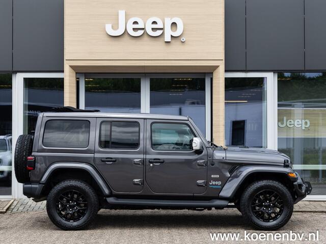 Jeep WRANGLER 4xe 380pk Auto. 4x4 Overland MY SKY / LEER / ADAPT. CRUISE / CLIMA