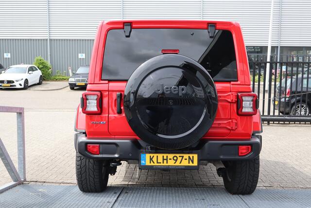 Jeep WRANGLER Unlimited 4xe 380 Sahara Camera voor+achter/Apple carplay/Stoelverwarming/Stuurverwarming/Lederen bekleding/Adaptieve Cruise control/Climate control/Keyless/Navigatie