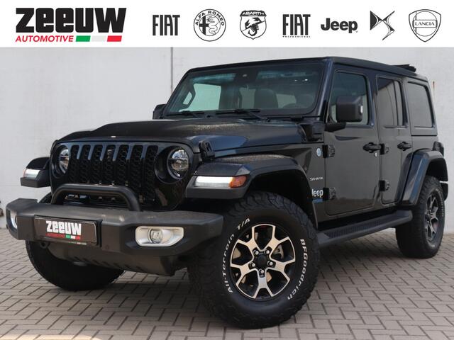 Jeep WRANGLER Unlimited 4xe 380 PK Sahara | Schuifdak | Leder | Offroad | Camera | Navi
